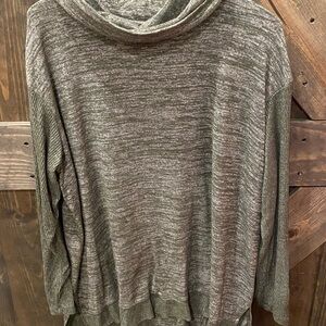 Sonoma Olive Heather Women's Cowl Neck Sweater